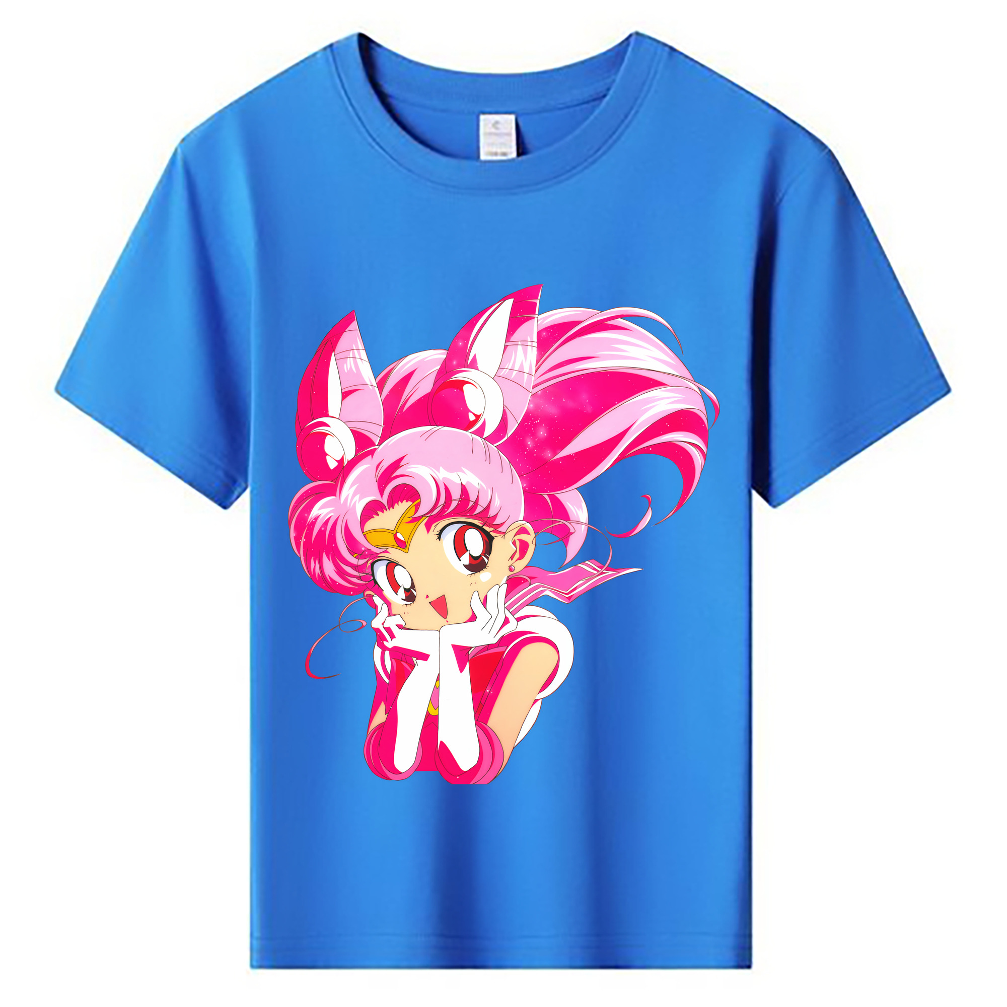 （画像用） 美少女戦士セーラームーン ちびうさ Sailor Moon Chibiusa Tsukino Usagi Small Lady Serenity 綿100％キッズTシャツ（フロントプリント）